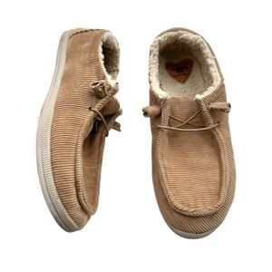 Rocket Dog "Hey Dude Style" Mellow Corduroy Slip On Show w/ Faux Fur Lining